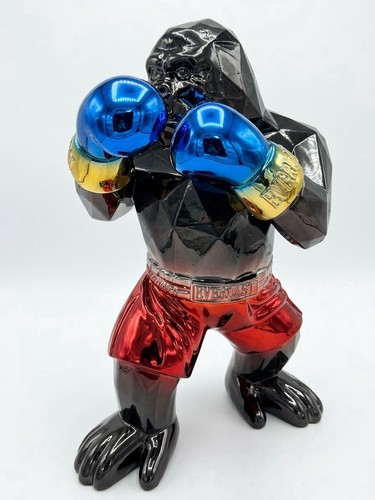 Boxing gorilla chrome resin - boxing,
